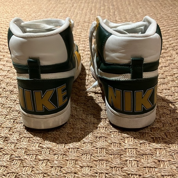 NIKE Terminator High shoes VINTAGE not reissue. Green and yellow size 11.5 - Picture 3 of 6